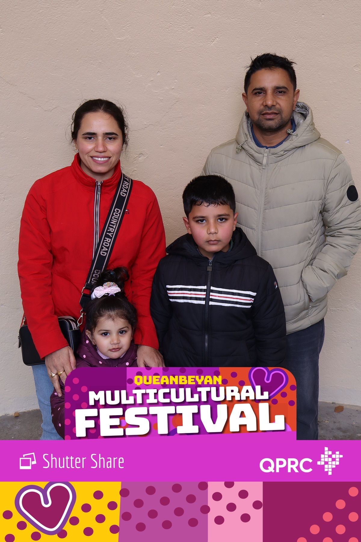 Photo booth print from the Multicultural Festival