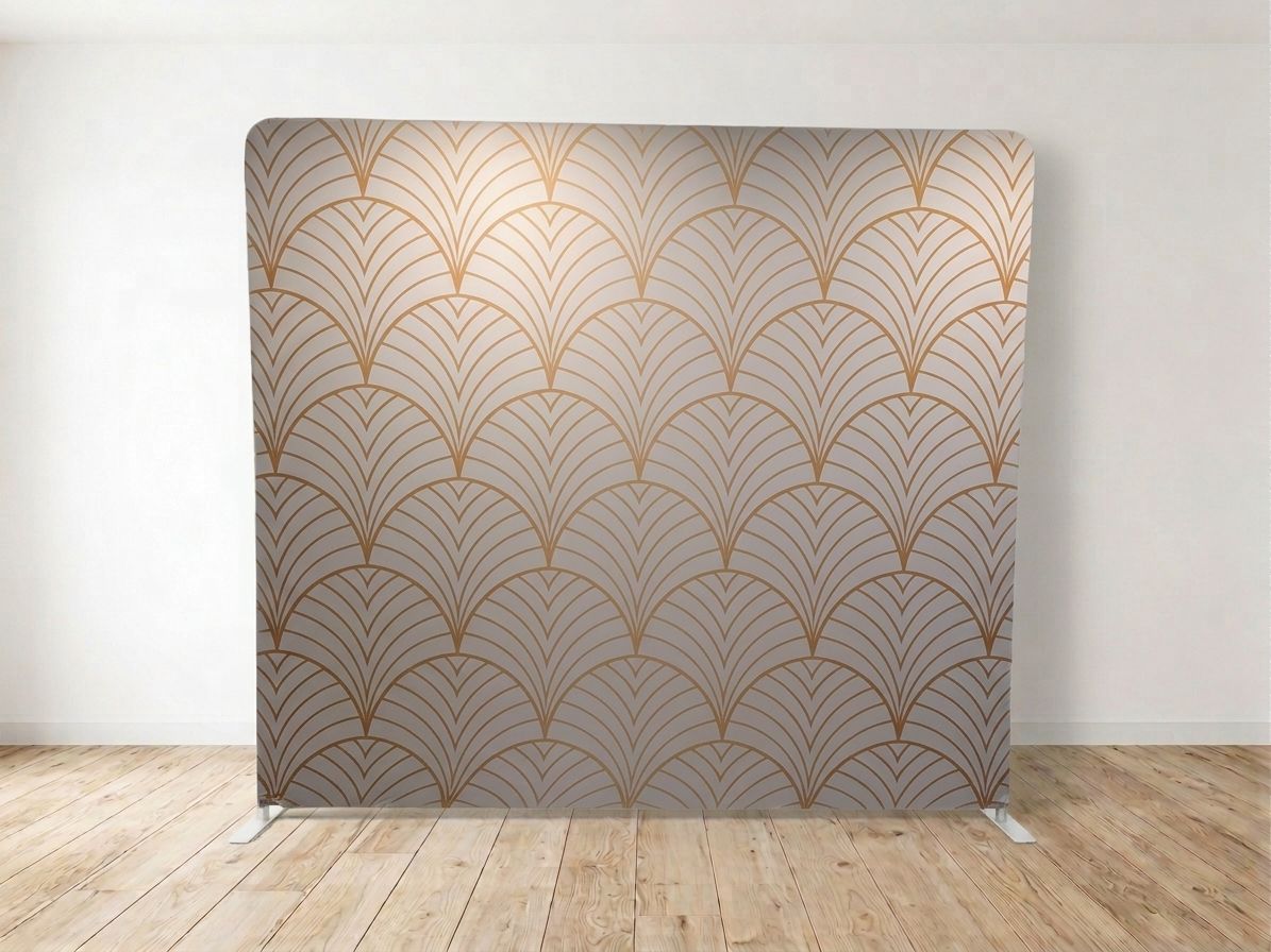 Fabric Backdrop — Gold Art Deco