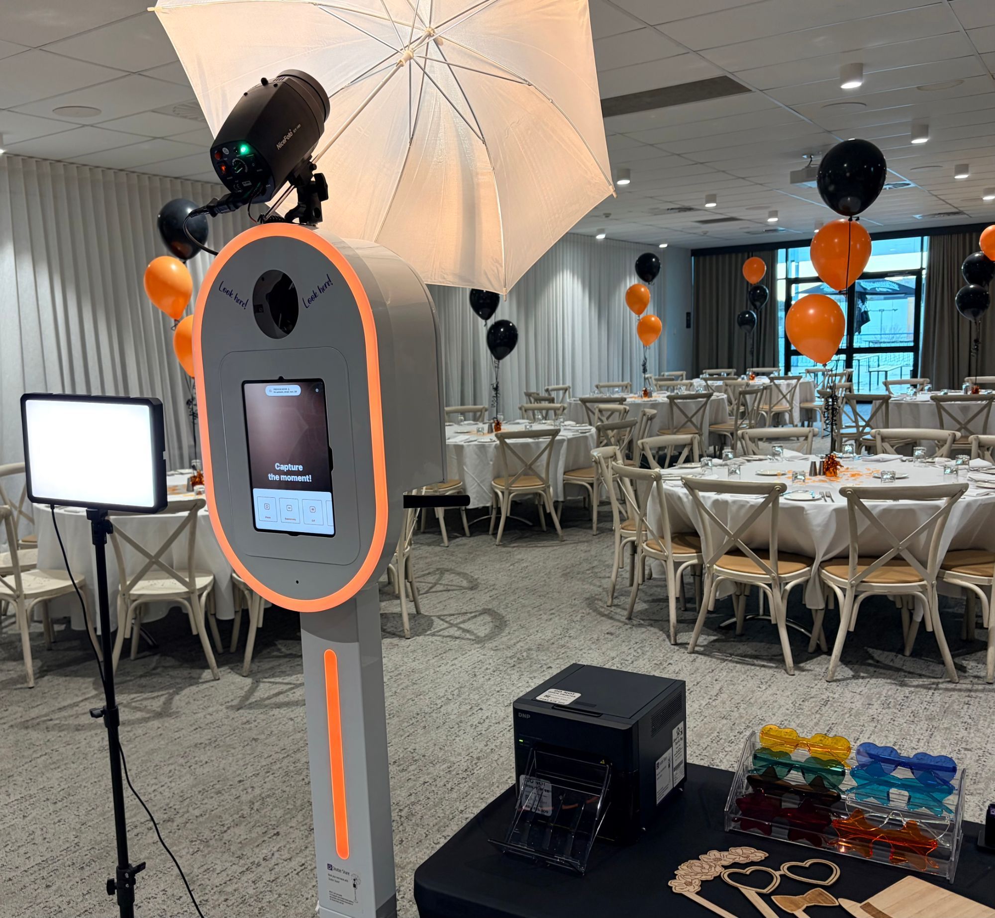 Shutter Share's photo booth in the Brindabella Room, Canberra Southern Cross Club Tuggeranong